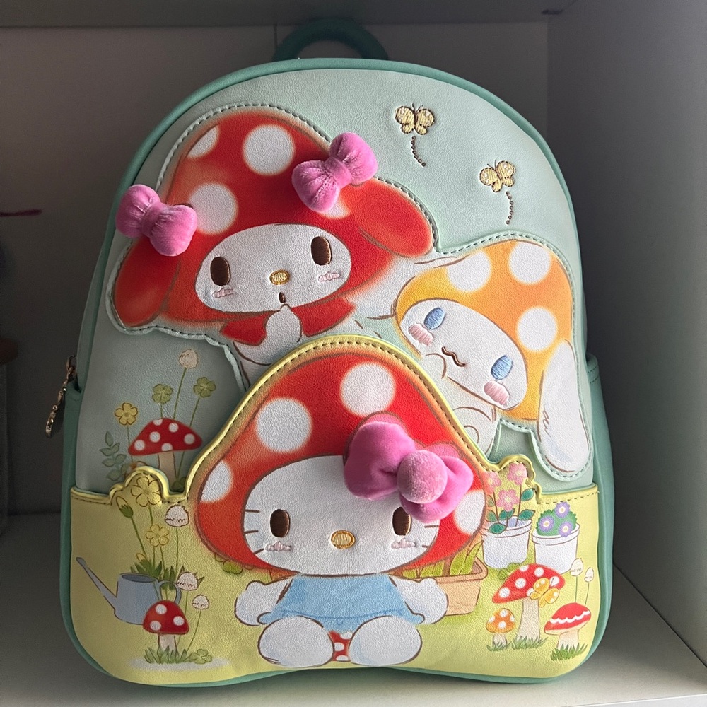 Sanrio My Melody Backpack - Mint Green and Red